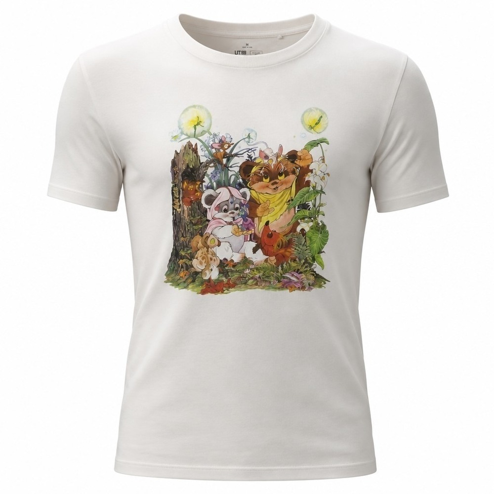 Uniqlo Star Wars Ewoks Jun Takahashi White T-shirt Sz M Master of Graphics